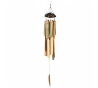 Carillón de Viento de Madera con Conchas de, decoración Natural Superior para Exteriores, para jardín, Patio, Porche, carillones de Viento de bambú para Exteriores