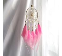 Carillón de viento hecho a mano inspirado en la naturaleza para dormitorios y zonas tranquilas, con artesanía y diseñado para evitar la energía negativa (rosa)