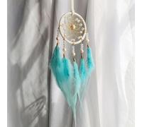 Carillón de viento hecho a mano inspirado en la naturaleza para dormitorios y zonas tranquilas, con artesanía y diseñado para evitar la energía negativa (agua azul)
