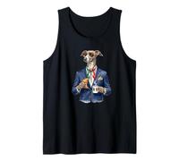 Carillón de Viento Italiano Perro Taza café Bandera de Italia Camiseta sin Mangas