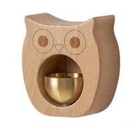 Carillón de viento japonés con diseño de animal caprichoso, añade encanto decorativo a tu puerta mientras mejora el estado de ánimo (búho)