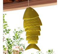 Carillón de Viento Koi, carillón de Viento de Peces Koi de Colores - Campanas de de Metal para Exterior - Carillón de de jardín de Peces de Metal Creativo para Adornos del hogar