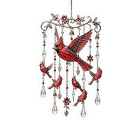 Carillón de Viento Pájaros,Decoración de Patio - Campanilla con Pendeloques en | para Amantes de la Naturaleza Porche Café Jardín Trasero Cabina Estudio Sala Dormitorio Oficina Casa