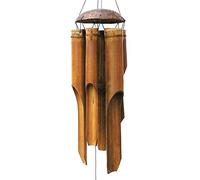 Carillón de Viento, Sonido Relajante Feng Shui carillón de Viento de bambú Campana Grande Tubo de Madera de Coco Hecho a Mano en Interiores y Exteriores Colgantes de Pared carillón