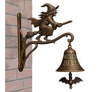Carillon Sorci?re Halloween? Sonnette D?corative Effrayante Pour Porte, Design Sorci?re Avec Chapeau Pointu, Id?al Pour F?te D'Halloween, Maison, Jardin, Ambiance Hant?e Et Accueil Des Invit