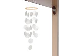 Carillones de Viento Conchas para Exteriores, campanillas de Viento temática náutica | Decorativo Colgante de Sonidos calmantes Estilo Boho para jardín casa Playa Verano