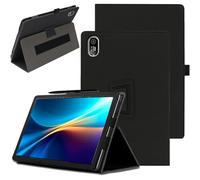 carinacoco Funda para tablet Acer ICONIA V11 V11-11 de 11 pulgadas, cobertura completa, de piel premium, plegable, anticaídas, con soporte para lápices y correa de muñeca, color negro