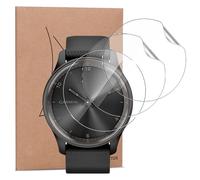 carinacoco Paquete de 3 protectores de pantalla para Garmin Vivomove Trend, HD, transparente, flexible, suave, TPU, antiarañazos, sin burbujas, antihuellas, protector de pantalla elástico