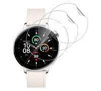 carinacoco Paquete de 3 protectores de pantalla para OnePlus Watch 3 de 43 mm, HD, transparente, flexible, suave, TPU, antiarañazos, sin burbujas, antihuellas, película protectora elástica para la