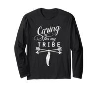 Caring For My Tribe Cute Bojo Regalo Vintage con Flechas Manga Larga