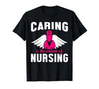 Caring Is The Essence of Nursing Nurse Funny Nurses Camiseta gráfica económica