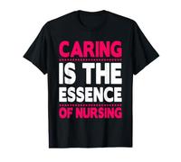 Caring is The Essence of Nursing Nurses Funny Nurse Camiseta gráfica económica