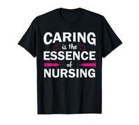 Caring is The Essence of Nursing Nurses Funny Nurse Camiseta gráfica económica