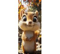 Carino. Dipingere con i Numeri Adulti, Misura XXL 80x240cm,Scoiattolo Paint by Numbers Kit Principianti Con 3 Penne, Kit Fai Da Te, Hobby Creativi Adulti Regalo Decorazioni, (Senza Cornice) P0M-286