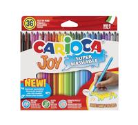 Carioca 40237/B Caja de rotuladores con tinta lavable, punta fina sintética, 36 unidades, multicolor, 36 rotuladores