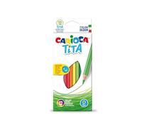 Lapices De Colores Carioca Tita Hexagonal Caja De 12 Unidades Colores Surtidos