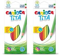 Carioca A52702512 - Pack de 12 lápices (Paquete de 2)
