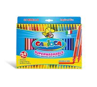 Rotuladores de Colores Carioca Birello Superlavable Caja 24 Colores Doble Punta