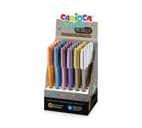 Carioca bolígrafos del gel metálicos - display de 30 bolígrafos de