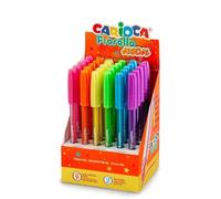 CARIOCA Bolígrafos del Gel surtidos Neón | Display de 30 Bolígrafos de Gel Fiorella colores Neón | Para el Colegio, Universidad y Oficina | Punta de Ø 0,1 mm | 30 piezas