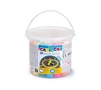 CARIOCA Bote con Tizas Maxi de Color | Tizas Maxi sin Polvo | Colores brillantes, Lavables y Fáciles de Borrar | 20 piezas