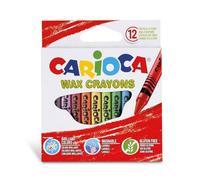 Carioca Caja 12 ceras pastel 42365 | Pasteles Artísticos de Alta Pigmentación, Textura Cremosa, Fórmula Lavable, Dibujo Infantil, Suministro Académico Italiano