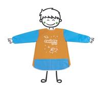 Carioca Delantal Impermeable, Delantal con Mangas Largas y Bolsillos, Apto para Niños de 2 a 4 Años