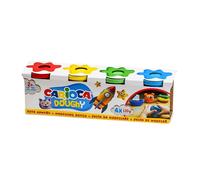 Carioca doughy pack con 4 botes de pasta de modelar 110gr - blanda y f