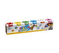 Carioca doughy pack con 6 botes de pasta de modelar 110gr - blanda y f