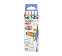 CARIOCA Fineliner - 5 Rotuladores Calibrados Punta Fina 0,5 mm, Pastel | 5 Rotuladores de Punta Fina Calibrada 0,5 mm en Tonos Pastel, Trazo Limpio y Nítido de Alta Opacidad, Escritura Suave