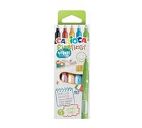 CARIOCA Fineliner - 5 Rotuladores Calibrados Punta Fina 0,5 mm, Verano | 5 Rotuladores de Punta Fina Calibrada 0,5 mm en Tonos Verano, Trazo Limpio y Nítido de Alta Opacidad, Escritura Suave
