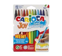 CARIOCA Joy - Rotuladores Infantiles Escolares, Estuche Básico | Punta Fina Precisa, Tinta Que Se Lava, Capuchon Antiasfixia, Uso Escolar