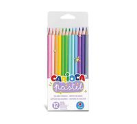 CARIOCA - Lápices Colores Pastel, Blíster 12 Lápices Madera