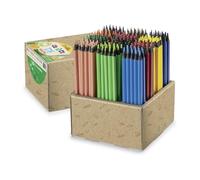 CARIOCA Lápices de Colores TITA ECO | Caja de 144 lápices hechos con un 79% de plástico regenerado | Colores surtidos | Punta Ø 3,3 mm | 144 piezas