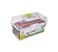 CARIOCA Maletín TITA | Lápices de Colores, Caja Portátil de Lápices Super Resistentes en Resina con Cuerpo Hexagonal y Mina Super Resistente a Las Caídas, Colores Surtidos, 120 Uds