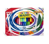 CARIOCA Mágicos - Caja 20 Rotuladores Magic Markers, Punta Gruesa | Caja de 20 Rotuladores Mágicos Magic Markers con Punta Gruesa Antihundimiento y Tinta Lavable No Tóxica