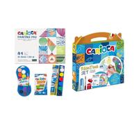 CARIOCA - Maletín Escolar Color Set, 37 Lápices Y Rotuladores | Maletín Escolar De 37 Piezas Con Bloc A4. Incluye 12 Lápices, 12 Rotuladores Joy Y 12 Ceras Ideales Para Dibujar.