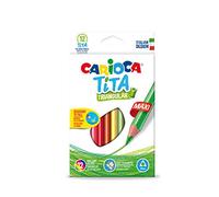 Carioca Maxi TITA C4742791 - Lápices de Resina Triangulares Maxi, 12 Colores