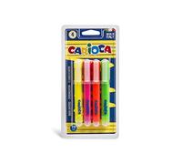 Carioca Memory - Pack de 4 subrayadores fluorescentes, multicolor