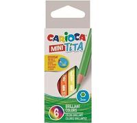 Carioca Mini Tita - Caja de 6 mini lápices hexagonales, multicolor