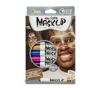 CARIOCA - Pintacaras Infantil Metálico, Maquillaje en Barra Lavable, 6 Uds | Barras de Pintacaras Metálico para Fiestas, Se Limpia Rápido con Agua, Más Seguro que El Maquillaje Tradicional