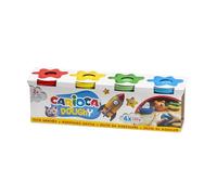 CARIOCA - Plastilina Niños +2 Años, Pasta Moldeable, 4 Botes