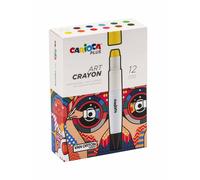 Carioca Plus - Set 12 Ceras Acuarelables Art Crayons Profesionales