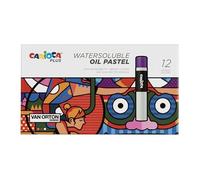 Carioca Plus - Caja 12 Lápices al Óleo Solubles, Acuarelables