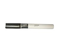 CARIOCA Plus Marcador acrílico a base de agua 2 mm - Juego de 6 rotuladores para todas las superficies - Punta Media - Resistente al sol y al agua (negro)