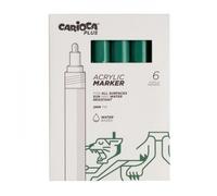 Carioca plus - marcador acrílico a base de agua, punta de 2 mm, marca