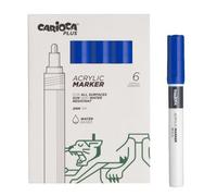 Carioca plus - marcador acrílico a base de agua, punta de 2 mm, marca