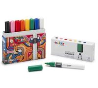 Carioca Rotulador acrílico Plus — Caja premium 8 unidades, multicolor, base de agua
