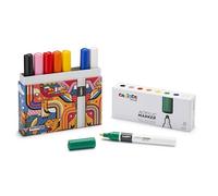 Carioca Marcador de acrílico, Multicolor, 8 unità (Confezione da 1)