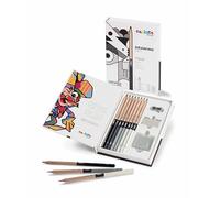 Carioca Plus Set de Dibujo con Lápices de Grafito| Amplia gama de minas lisas y trazos brillantes| Ideales para esbozos y dibujo técnico | 11 piezas